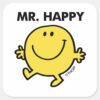 Mr._Happy___Dancing_&_Smiling_Square_Sticker_1 Mr. Happy Dancing Smiling Square Sticker