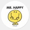 Mr._Happy___Giant_Smiley_Face_Classic_Round_Sticker_1 Mr. Happy Giant Smiley Face Classic Round Sticker