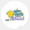 Mr._Happy___Happy_Easter_To_All_My_Chicks_Classic_Round_Sticker_1 Mr. Happy Happy Easter To All My Chicks Classic Round Sticker