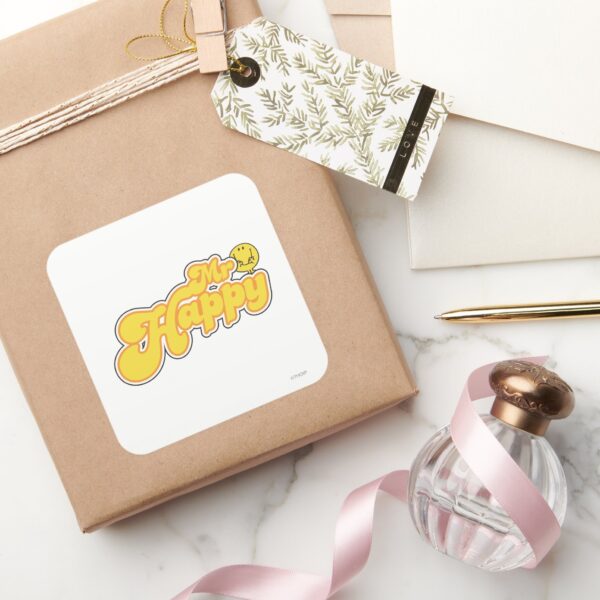 Mr._Happy___Yellow_Lettering_Square_Sticker_5 Mr. Happy Yellow Lettering Square Sticker
