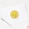 Mr._Happy's_Happy_Motto_Classic_Round_Sticker_3 Mr. Happys Happy Motto Classic Round Sticker