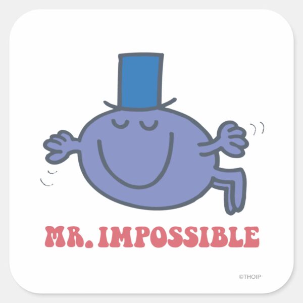 Mr._Impossible_In_Flight_Square_Sticker_1 Mr. Impossible In Flight Square Sticker