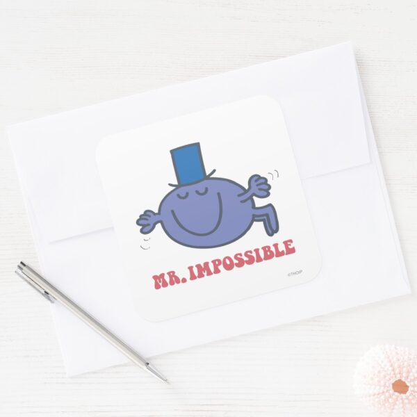 Mr._Impossible_In_Flight_Square_Sticker_3 Mr. Impossible In Flight Square Sticker