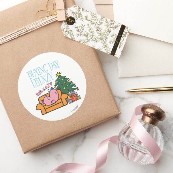 Mr._Lazy_Resting_On_A_Couch_Classic_Round_Sticker_5 Mr. Lazy Resting On A Couch Classic Round Sticker