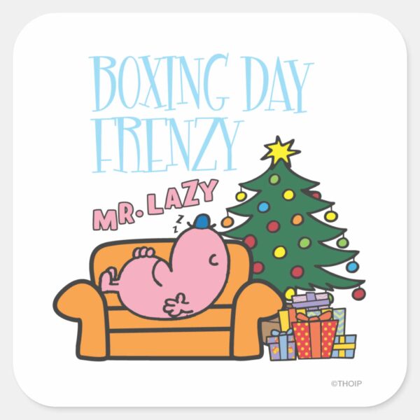 Mr._Lazy_Resting_On_A_Couch_Square_Sticker_1 Mr. Lazy Resting On A Couch Square Sticker