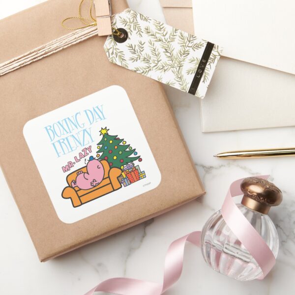 Mr._Lazy_Resting_On_A_Couch_Square_Sticker_5 Mr. Lazy Resting On A Couch Square Sticker