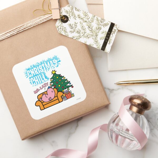 Mr._Lazy's_Christmas_Chill_Square_Sticker_5 Mr. Lazys Christmas Chill Square Sticker