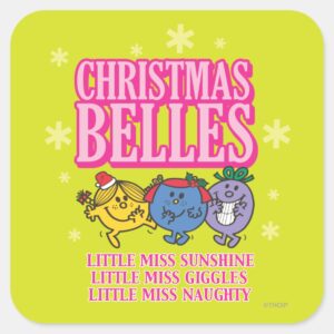Mr._Men_Little_Miss_Christmas_Belles_Square_Sticker_1 Mr. Men Little Miss Christmas Belles Square Sticker