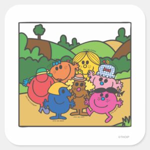 Mr. Men Little Miss Mothers Day Square Sticker