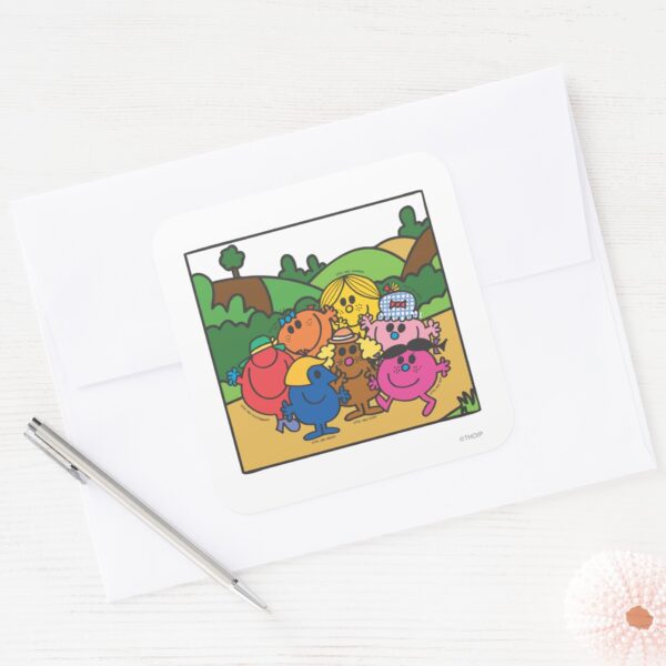 Mr._Men_&_Little_Miss_Mother's_Day_Square_Sticker_3 Mr. Men Little Miss Mothers Day Square Sticker