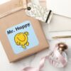 Mr._Men___Mr._Happy_Is_Always_Happy_Square_Sticker_5 Mr. Men Mr. Happy Is Always Happy Square Sticker