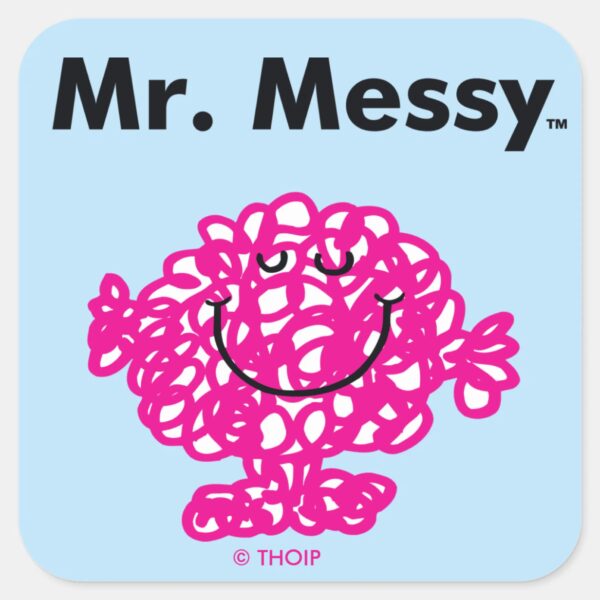 Mr._Men___Mr._Messy_Is_Cute,_But_Messy_Square_Sticker_1 Mr. Men Mr. Messy Is Cute But Messy Square Sticker