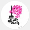 Mr._Messy_Cleaning_Up_Classic_Round_Sticker_1 Mr. Messy Cleaning Up Classic Round Sticker