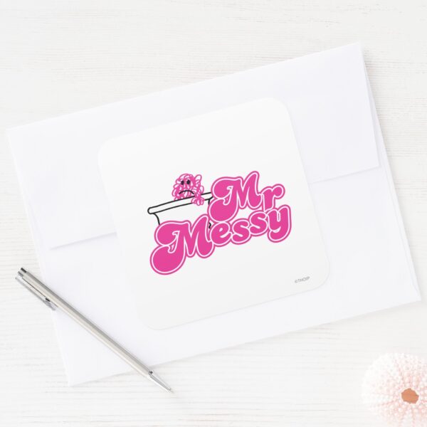 Mr._Messy___Bathtub_Soaking_Square_Sticker_3 Mr. Messy Bathtub Soaking Square Sticker