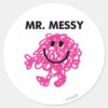 Mr._Messy___Classic_Pose_Classic_Round_Sticker_1 Mr. Messy Classic Pose Classic Round Sticker
