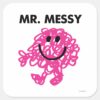 Mr._Messy___Classic_Pose_Square_Sticker_1 Mr. Messy Classic Pose Square Sticker