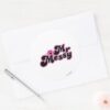 Mr._Messy___Large_Black_&_Pink_Letters_Classic_Round_Sticker_3 Mr. Messy Large Black Pink Letters Classic Round Sticker