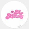 Mr._Messy___Sparkling_Pink_Name_Classic_Round_Sticker_1 Mr. Messy Sparkling Pink Name Classic Round Sticker