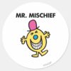 Mr._Mischief___Smiling_Gleefully_Classic_Round_Sticker_1 Mr. Mischief Smiling Gleefully Classic Round Sticker