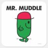 Mr._Muddle___Walking_Backwards_Square_Sticker_1 Mr. Muddle Walking Backwards Square Sticker