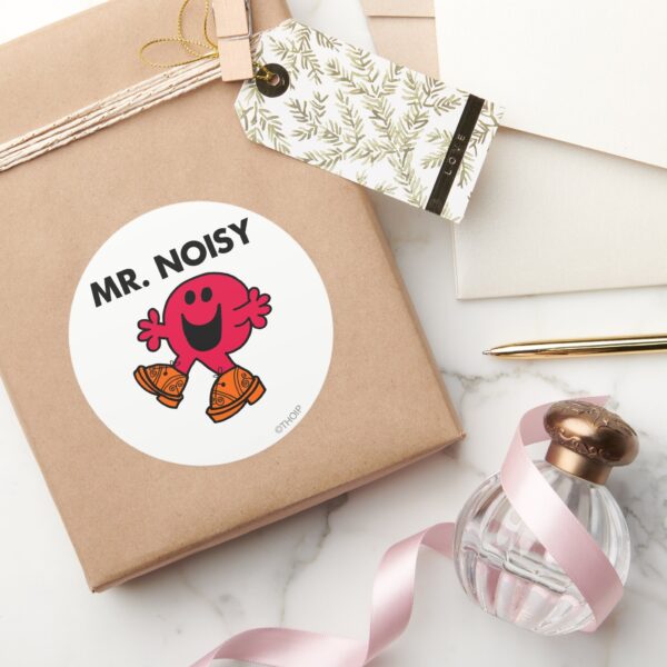 Mr._Noisy___Large_Walking_Clogs_Classic_Round_Sticker_5 Mr. Noisy Large Walking Clogs Classic Round Sticker