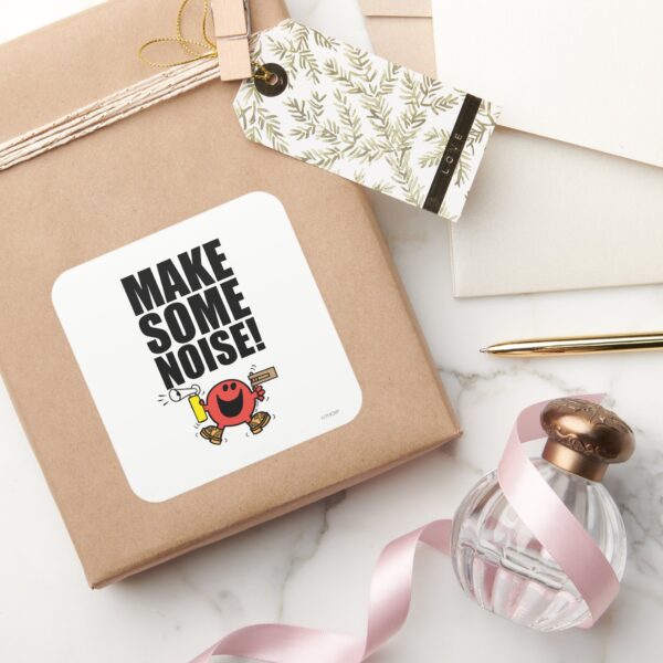 Mr._Noisy___Make_Some_Noise_Square_Sticker_5 Mr. Noisy Make Some Noise Square Sticker