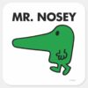 Mr._Nosey___Leading_By_A_Nose_Square_Sticker_1 Mr. Nosey Leading By A Nose Square Sticker