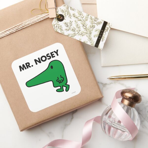 Mr._Nosey___Leading_By_A_Nose_Square_Sticker_5 Mr. Nosey Leading By A Nose Square Sticker