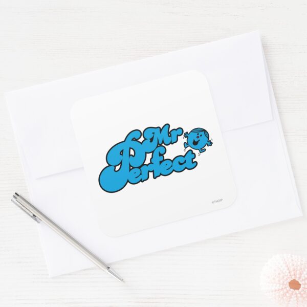 Mr._Perfect___Large_Blue_Letters_Square_Sticker_3 Mr. Perfect Large Blue Letters Square Sticker