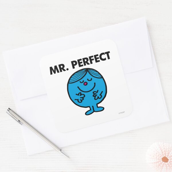 Mr._Perfect___Quietly_Content_Square_Sticker_3 Mr. Perfect Quietly Content Square Sticker
