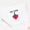 Mr._Rude___Red-Faced_Anger_Classic_Round_Sticker_3 Mr. Rude Red Faced Anger Classic Round Sticker