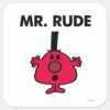Mr._Rude___Red-Faced_Anger_Square_Sticker_1 Mr. Rude Red Faced Anger Square Sticker