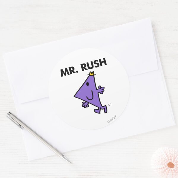 Mr._Rush___Quick_Pace_Classic_Round_Sticker_3 Mr. Rush Quick Pace Classic Round Sticker