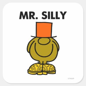 Mr. Silly Hidden Eyes Square Sticker