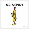 Mr._Skinny___Pea_&_Fork_Square_Sticker_1 Mr. Skinny Pea Fork Square Sticker