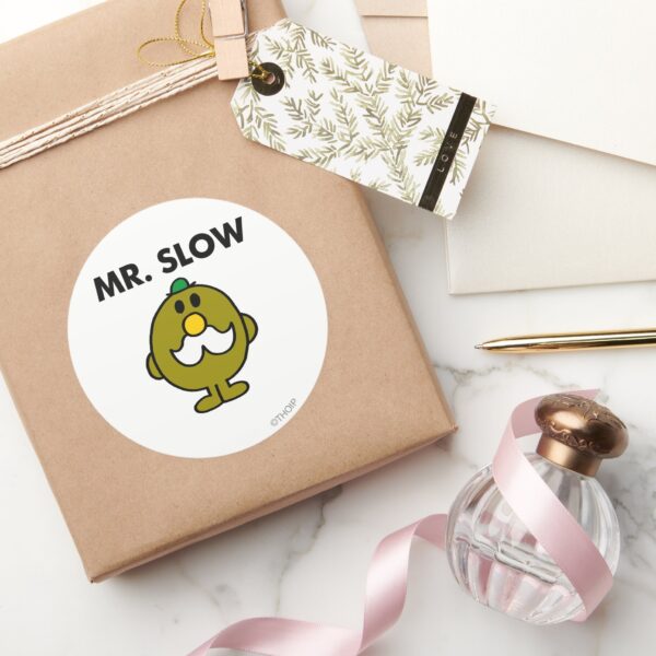 Mr._Slow___Classic_Pose_Classic_Round_Sticker_5 Mr. Slow Classic Pose Classic Round Sticker