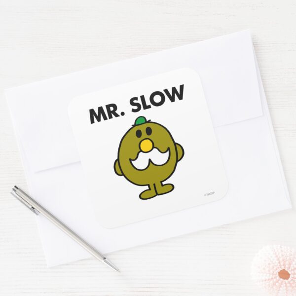Mr._Slow___Classic_Pose_Square_Sticker_3 Mr. Slow Classic Pose Square Sticker