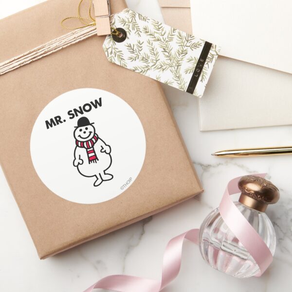 Mr._Snow___Classic_Pose_Classic_Round_Sticker_5 Mr. Snow Classic Pose Classic Round Sticker
