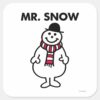Mr._Snow___Classic_Pose_Square_Sticker_1 Mr. Snow Classic Pose Square Sticker