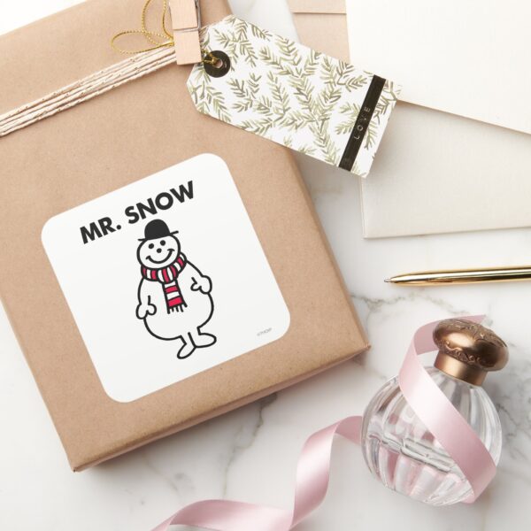 Mr._Snow___Classic_Pose_Square_Sticker_5 Mr. Snow Classic Pose Square Sticker