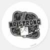 Mr._Strong___Black_&_White_Classic_Round_Sticker_1 Mr. Strong Black White Classic Round Sticker