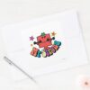 Mr._Strong___Colorful_Lettering_&_Stars_Square_Sticker_3 Mr. Strong Colorful Lettering Stars Square Sticker