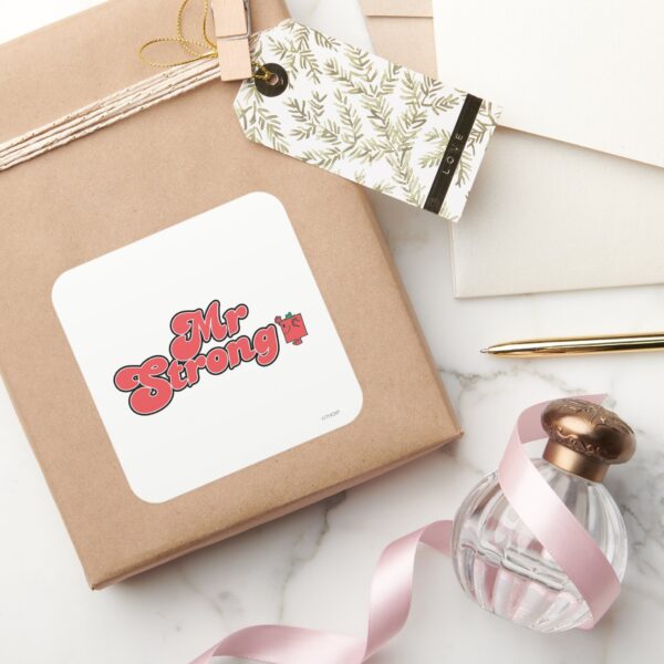 Mr._Strong___Red_Lettering_Square_Sticker_5 Mr. Strong Red Lettering Square Sticker