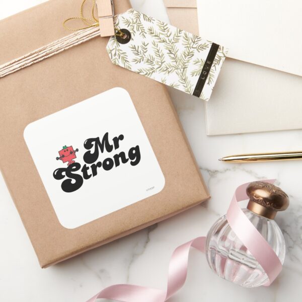 Mr._Strong___Weights_&_Bubble_Lettering_Square_Sticker_5 Mr. Strong Weights Bubble Lettering Square Sticker