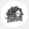 Mr._Tickle___Black_&_White_Fun_Classic_Round_Sticker_1 Mr. Tickle Black White Fun Classic Round Sticker