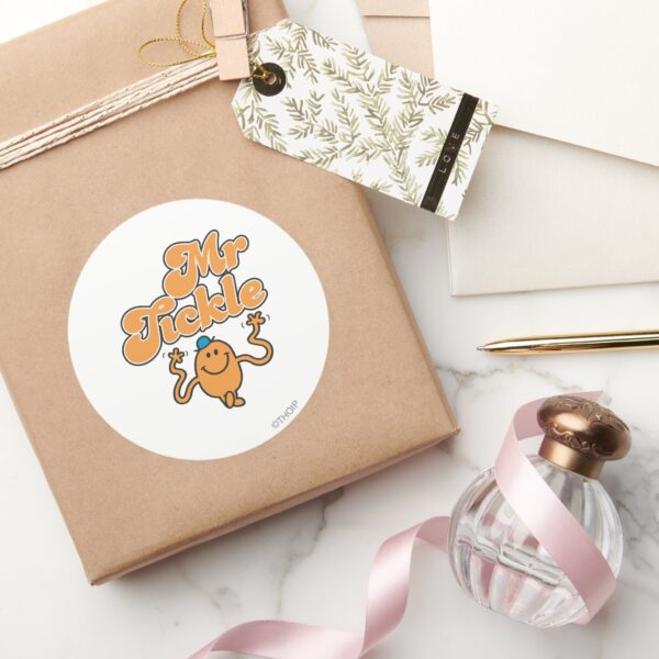 Mr._Tickle___Jiggling_Arms_Classic_Round_Sticker_5 Mr. Tickle Jiggling Arms Classic Round Sticker