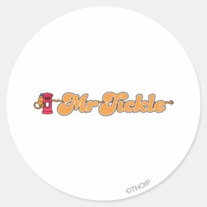 Mr. Tickle Staying Hidden Classic Round Sticker