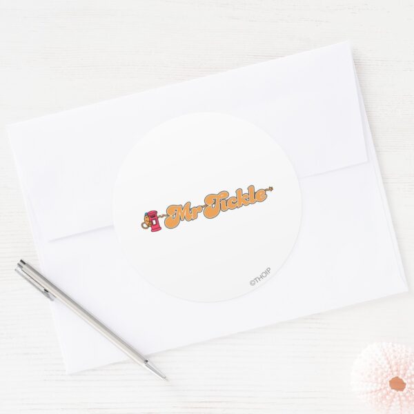 Mr._Tickle___Staying_Hidden_Classic_Round_Sticker_3 Mr. Tickle Staying Hidden Classic Round Sticker