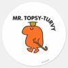 Mr._Topsy-Turvy___Upside_Down_Hat_&_Cane_Classic_Round_Sticker_1 Mr. Topsy Turvy Upside Down Hat Cane Classic Round Sticker