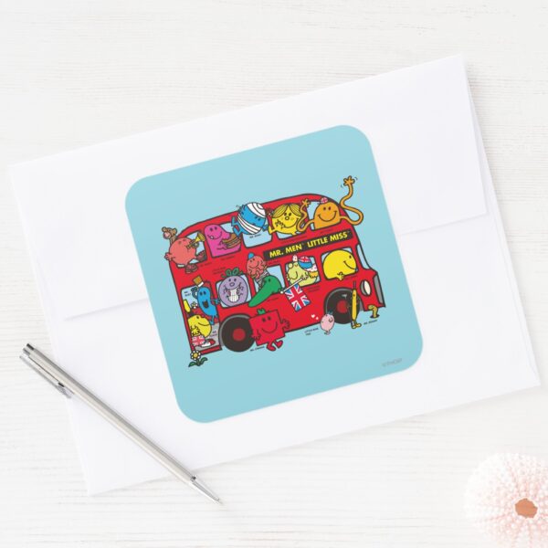 Mr_Men_&_Little_Miss_Bus_Square_Sticker_3 Mr Men Little Miss Bus Square Sticker